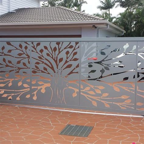 Wholesale Supplier Villa Garden Decorative Laser Cut Aluminum Fence