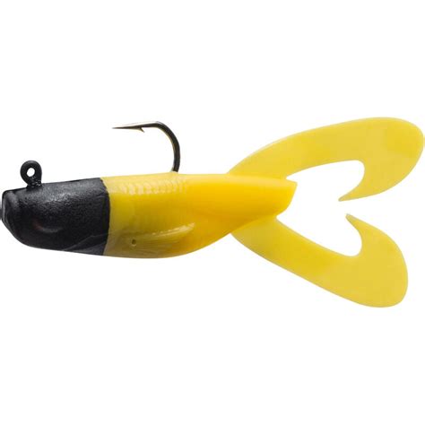Gowy 60 Black Yellow Predator Fishing Soft Lure Decathlon