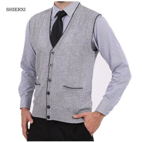 New Arrival Autumn Clothing Cashmere Sweater Men Cardigan Vests Wool