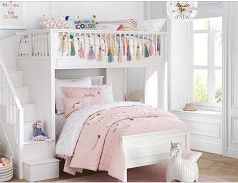 Rainbow Unicorn Bedroom Bunk Beds For Girls Room Bed For Girls Room