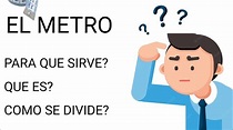 el metro ¿que es? ¿para que sirve? y sus divisiones - YouTube