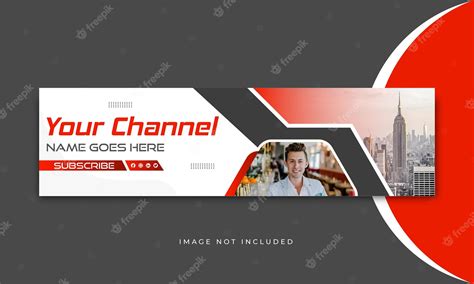 Premium Vector Modern Red Youtube Banner And Cover Design