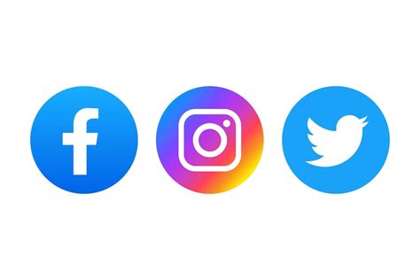 Premium Vector Facebook Instagram And Twitter Icon