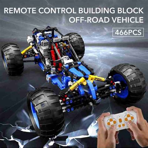 Kaiyu Technical Rc Off Road Racing Car Buggy Moc Building Blocks App