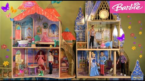 Barbie And Ken Princess Homes Tv Show With Princess Cinderella Castle