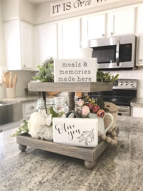 Kitchen Tray Decor Kitchen Countertop Decor Kitchen Table Decor