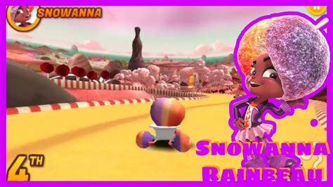 Sugar Rush Speedway Gameplay With Snowanna Rainbeau Sweet Ride Youtube