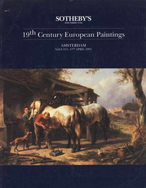 Sothebys 19th Century European Paintings Amsterdam 41195 Sale 615