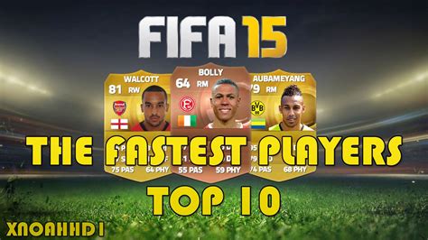 Fifa 15 Top 10 Fastest Players Ft Bale And More Hd Youtube