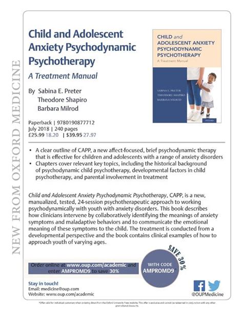 Child And Adolescent Anxiety Psychodynamic Psychotherapy