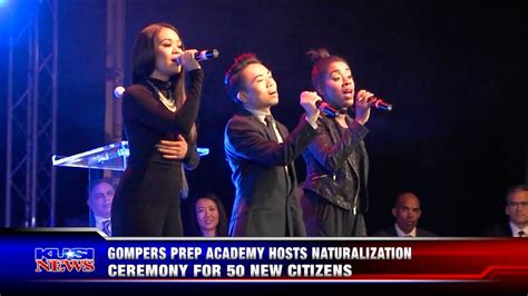 Kusi News Gompers Prep Academy Hosts Naturalization Ceremony Youtube