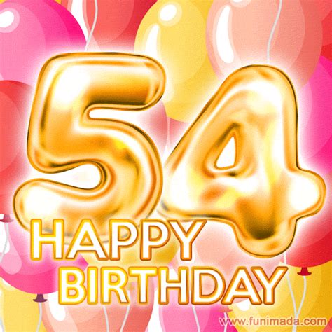 Happy 54th Birthday Animated S