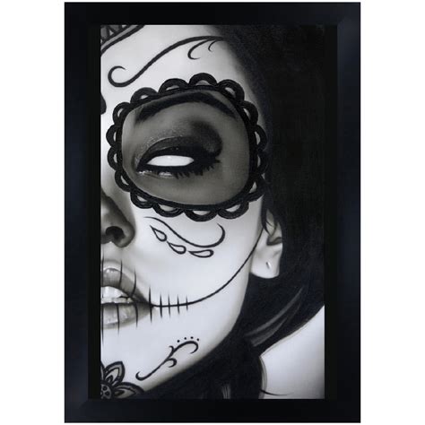 Sophia La Muerta By Daniel Esparza Sugar Skull Pin Up Tattoo Framed Art