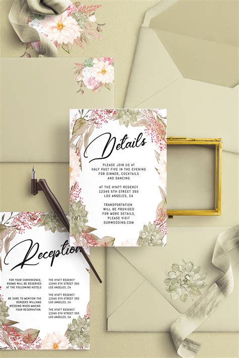 Diy Photo Wedding Invitations Templates Photos