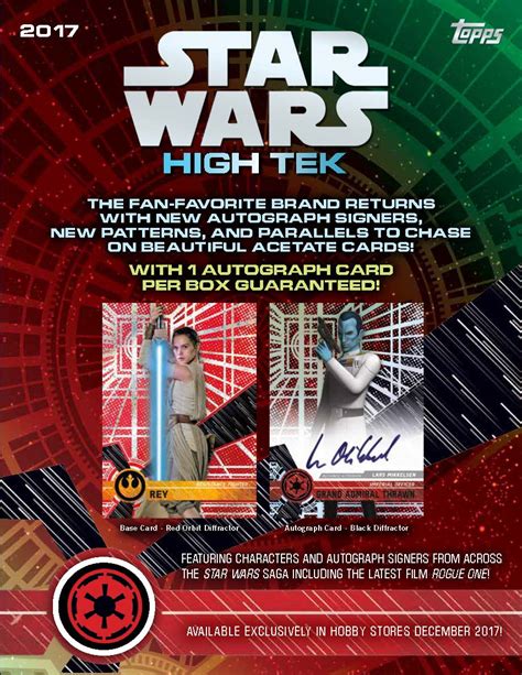 Summer of the ninja caravan caravanserail card city nights children of the seven stars conception plus. 2017 Topps Star Wars High Tek Trading Cards - Go GTS