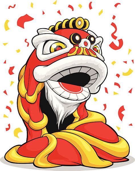 Lion Dance Drawing Illustrations Royalty Free Vector Graphics And Clip