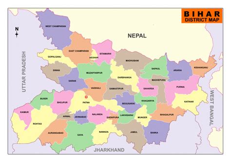 Bihar Map Download Free Map Of Bihar And List Of Districts Infoandopinion