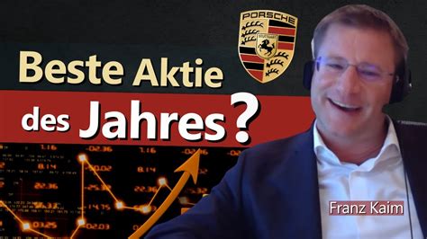 Porsche Aktie Lohnt Sich Jetzt Der Einstieg YouTube