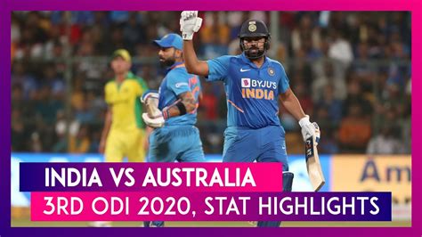 India Vs Australia 3rd Odi Full Match Highlights 2020