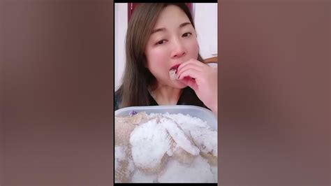 Her Frost Covered Hard Ice Bars🤍🤍 Extreme Crunch Youtube