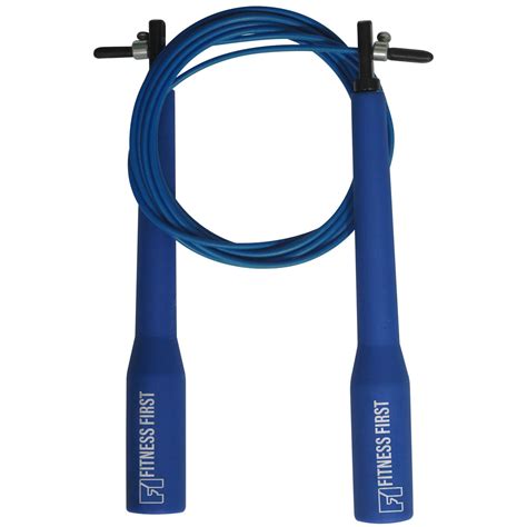 Fitness First Adjustable Steel Wire Jump Rope Blue