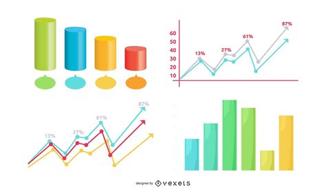 Conjunto De Infograf A De Gr Ficos De Estad Sticas Creativas