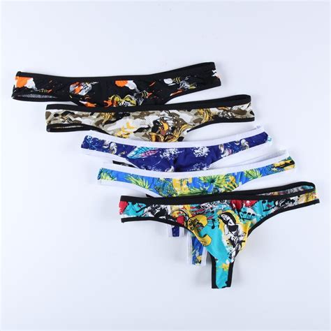 New Sexy Camouflage G Strings And Thongs Men Underwear Butterfly Bee Hd