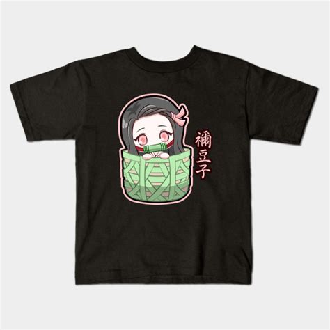 Chibi Cute Nezuko Kimetsu No Yaiba Kimetsu No Yaiba Kids T Shirt