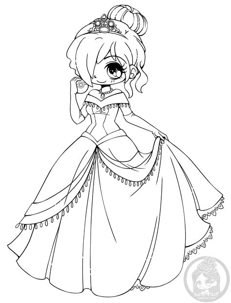 Cute Anime Princess Coloring Pages Coloring Pages