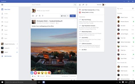 New Facebook And Messenger Apps Arrive On Windows 10 Today The Verge