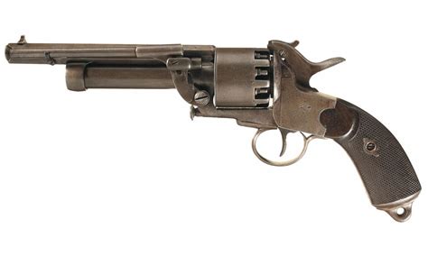 Desirable Civil War Era British Lemat Two Barrel Revolver