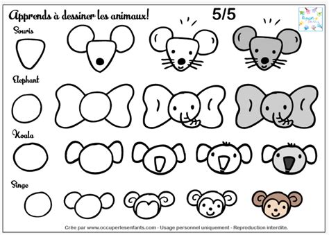 Comment Dessiner Des Animaux Doodles Tête Danimal Facile Occuper