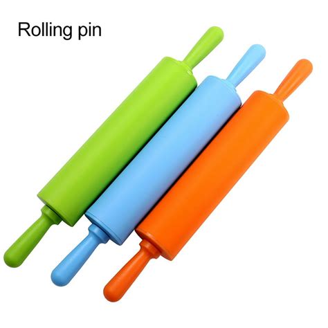 Windfall Silicone Rolling Pin Dough Roller For Pizza Cookie With