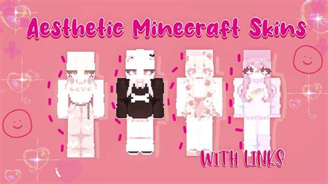 Aesthetic Minecraft Skins~ Pink Edition~ With Links~ Mcpe Youtube