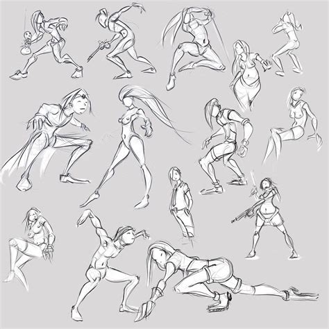 Dynamic Poses For Figure Drawing