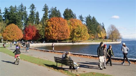 Stanley Park Seawall In Autumn Vancouvers Best Places