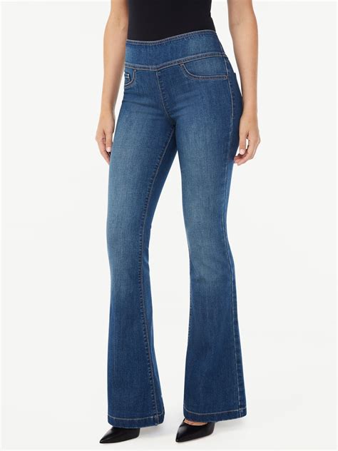 Sofia Jeans Women S Melisa High Rise Super Flare Pull On Jeans