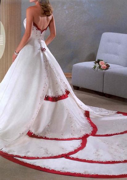 Love The Beauty Of The Soul White And Red Wedding Dresses