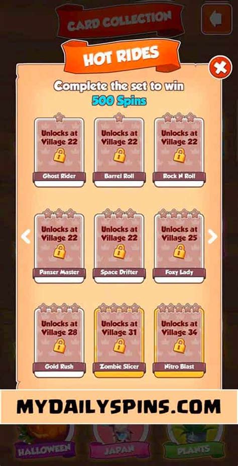 In this list you find the villages that give you a higher chance of getting rare cards. Coin Master card set list names , rewards and levels ...