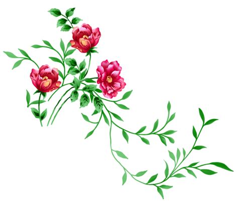 Check spelling or type a new query. Red Floral Decor PNG Transparent Clipart | Gallery ...