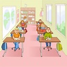 Children In School Cartoon Illustration 467966 Vector Art at Vecteezy