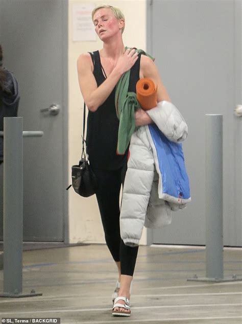 Charlize Theron Fits In An Intense Hot Yoga Workout Amid A Busy Awards Season For Bombshell