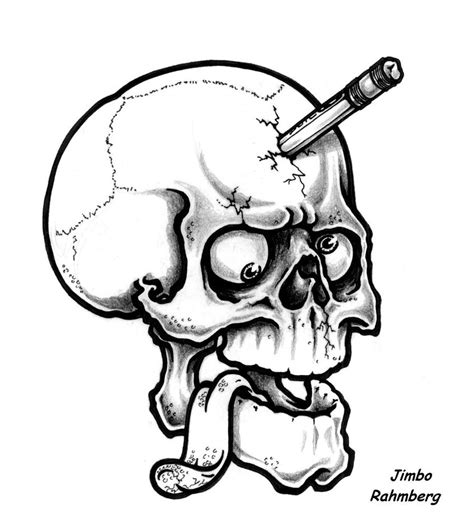 Cool Skull Drawings Free Download On Clipartmag