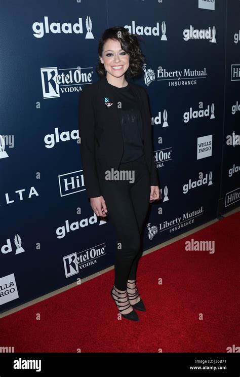 28th Annual Glaad Media Awards Arrivals Featuring Tatiana Maslany