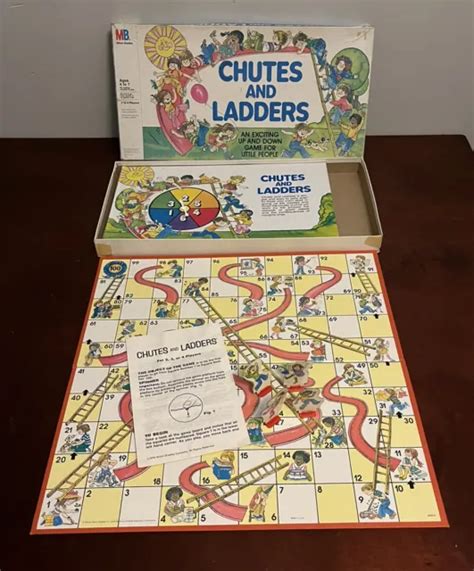 Vintage Original 1979 Chutes And Ladders Board Game Milton Bradley