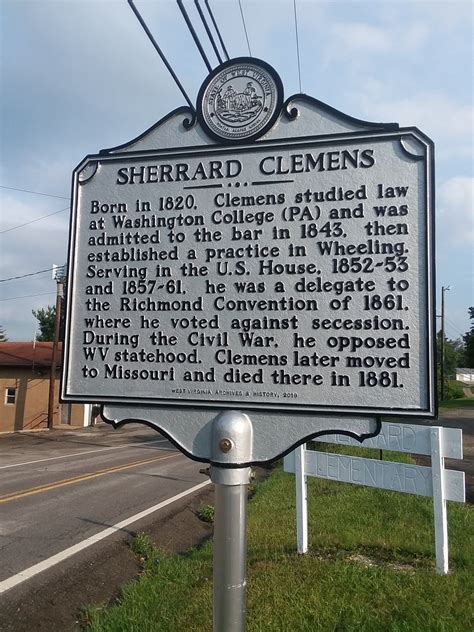 Sherrard Clemens Highway Historical Marker