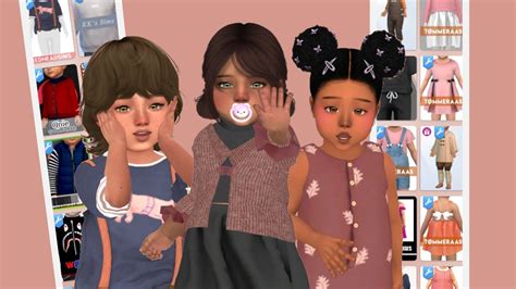 Toddler And Kids Cc Sims 4👶50links Youtube