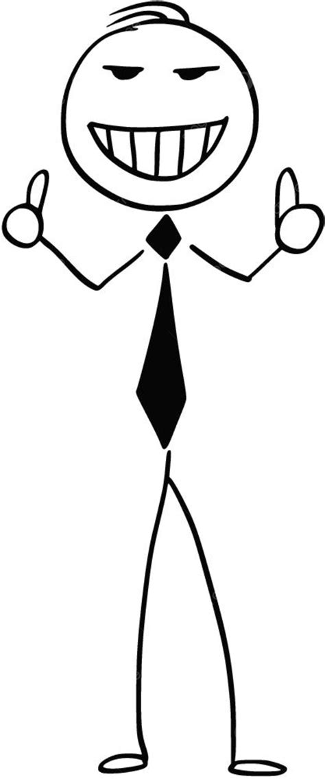 Thumbs Up Man Vector Png Images Cartoon Stick Man Illustration Of