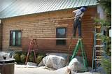 Photos of Log Home Siding Repair