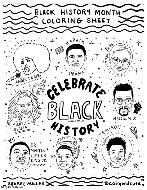 Black History Month 5 1 Coloring Page